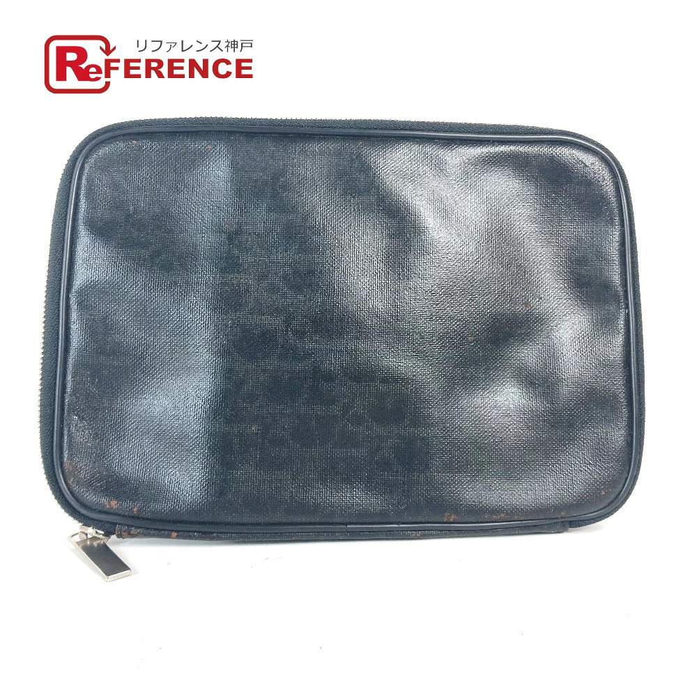 Christian Dior Trotter Clutch Bag Pouch Clutch Black